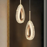 Suspension LED en cristal de style nordique