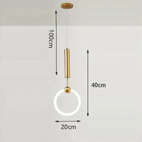Suspension lampe Nordique Créatif LED 360° - Lumière Art Luxe