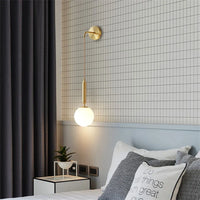 Applique murale LED en verre - Style minimaliste
