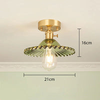 Suspension conique en verre contemporaine Edison.