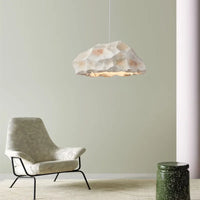 Lustre LED nordique design Wabi Sabi pour une décoration créative et moderne