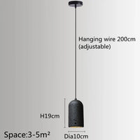 Suspension Industrielle Rétro Luminaire LED Nordique pour Bar Salle À Manger Chambre