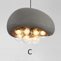 Suspension Droplight Wabi Sabi pour une salle à manger minimaliste et créative, couleur crème