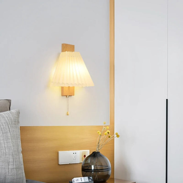 Applique murale bois LED nordique
