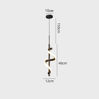 Suspension LED Design Ondulée Polino