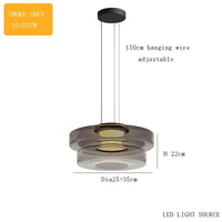Lustre en verre italien minimaliste