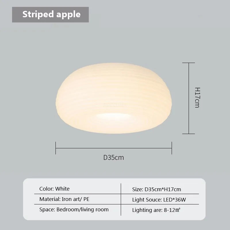 Suspension LED "Nordic Stripes Cream & Apples"