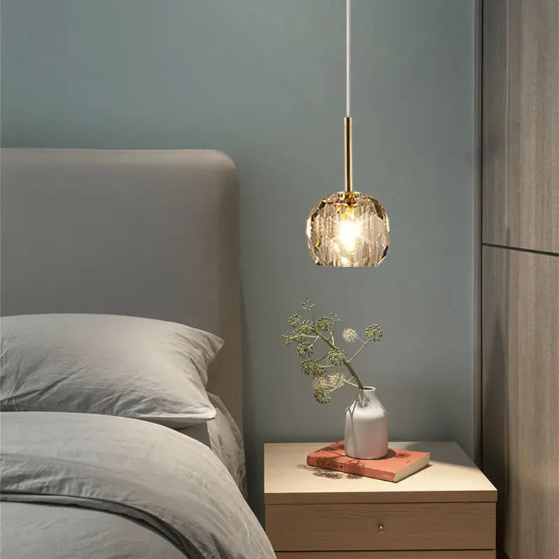 Suspension LED nordique en verre design