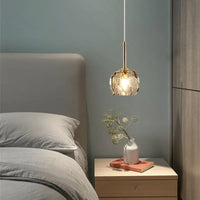 Suspension LED nordique en verre design