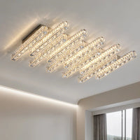 Plafonnier de luxe en cristal contemporain