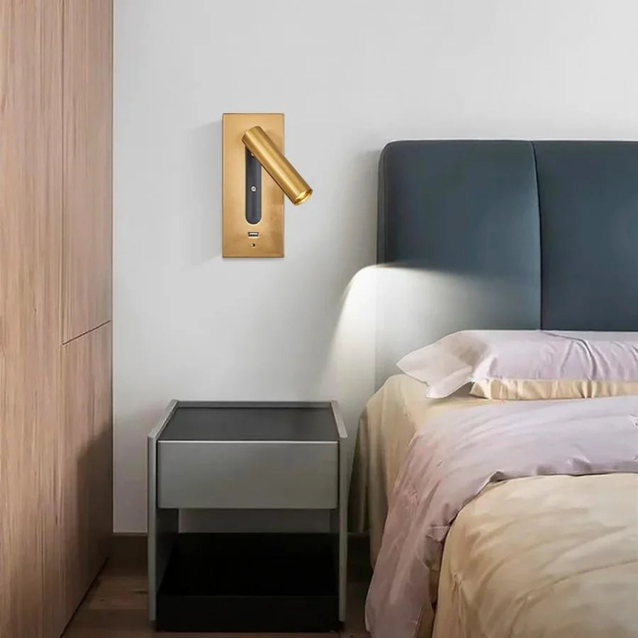 Applique Murale Premium d'Intérieur avec Chargeur USB