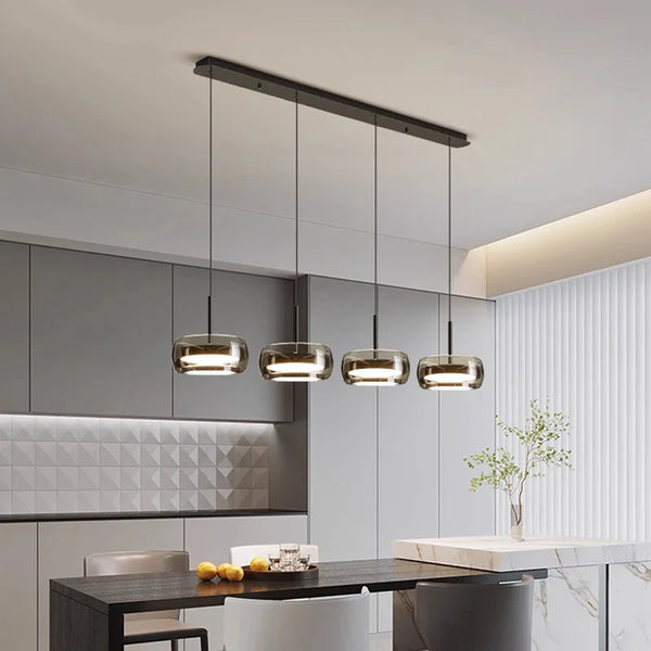 Lustre Décoratif pour Intérieur avec Lampes Suspendues - Élégance Illuminée