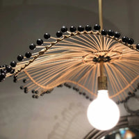 Suspension Chinoise en Rotin