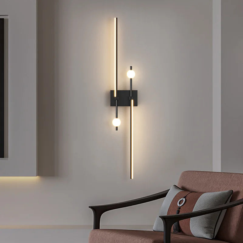 Applique Murale LED Moderne pour Salon et Chambre - Luminaire Design Grid TV Wall Lamp - Décoration Intérieure Chic
