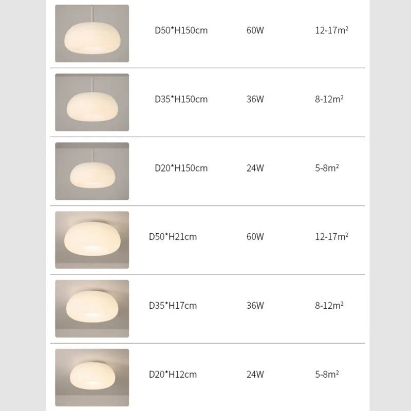Suspension LED "Nordic Stripes Cream & Apples"