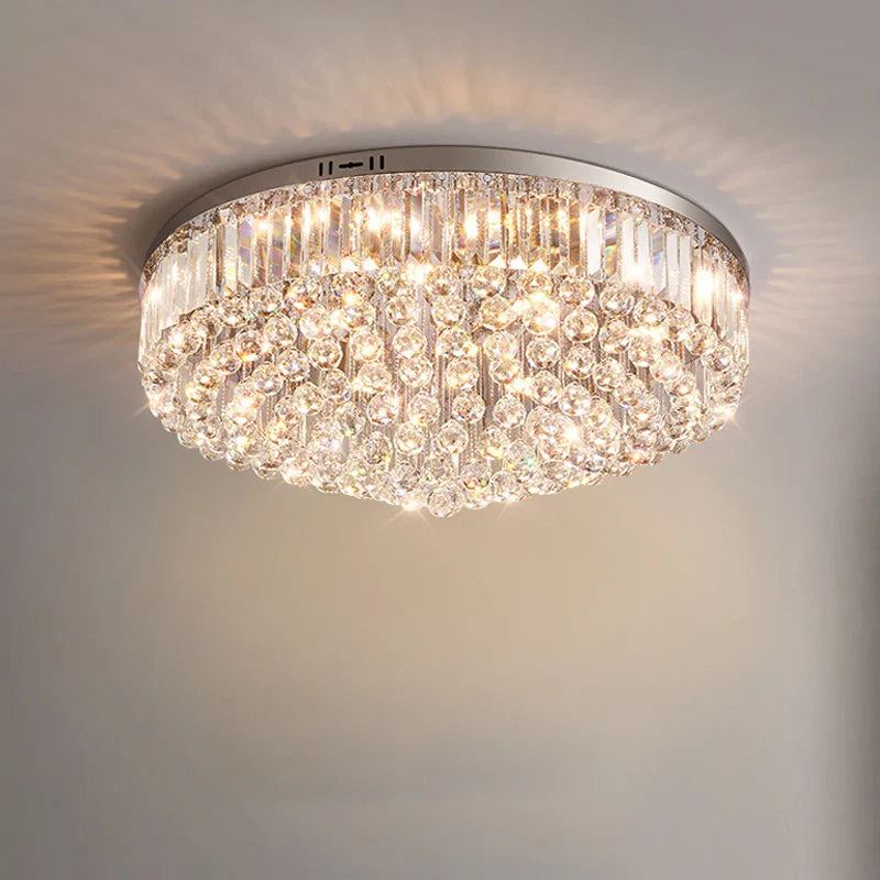 Plafonnier LED de luxe en cristal pur