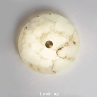 Plafonnier LED Marbre Blanc - Style Moderne