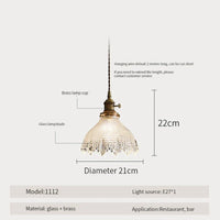 Suspension luminaire nordique en bois, verre et laiton - Style rustique moderne