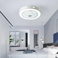 Ventilateur de plafond moderne avec éclairage LED et télécommande intégrée