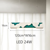 Lustre moderne rectangulaire - Couleur Hazel