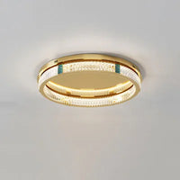 Lustre de Luxe en Cristal Rond à 3 Couches avec LED