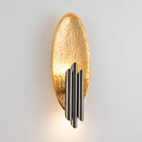 Applique murale LED ovale dorée Avery.