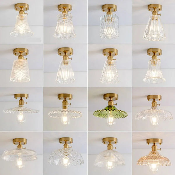 Lustre japonais vintage en verre pour une décoration intérieure tendance