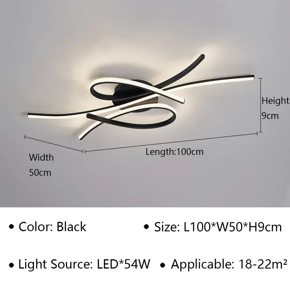 Plafonnier LED moderne pour hôtel et intérieur - Luxe illuminé