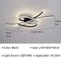 Plafonnier LED moderne pour hôtel et intérieur - Luxe illuminé