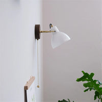 Applique murale moderne en verre et laiton avec interrupteur ajustable - Collection Lumina