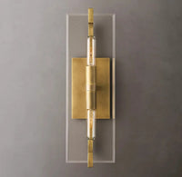 Appliques linéaires rétro LED en verre transparent - Prestige Lumière