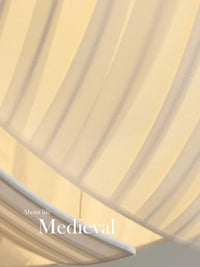 Lustre LED design moderne Wabi Sabi en tissu - éclairage décoratif
