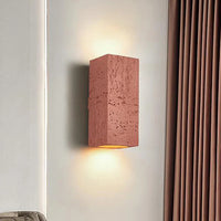 Applique LED Nordique Wabi-sabi Carrée en Ciment