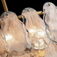 Lustre Nordique de Luxe en Métal avec Cristaux LED Suspendu - Collection Prestige