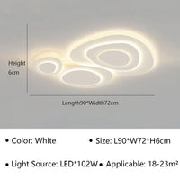 Plafonnier LED minimaliste au design contemporain