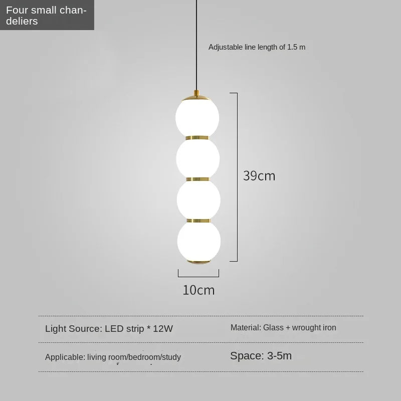 Suspension Deluxury Europe Glass LED Bottle Design
