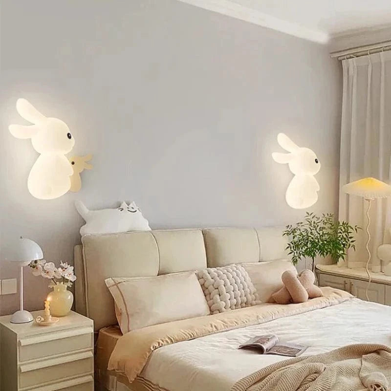 Lampe murale LED Lapin Mignon pour Chambre Enfant