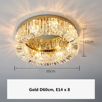 Plafonnier Led en cristal au design contemporain