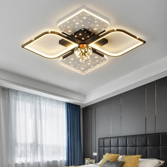 Lustre LED Modern Starry Sky Grass Blades Interior Lightning