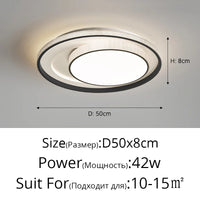Plafonnier LED encastré design moderne nordique