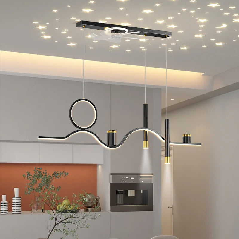 Plafonnier LED Nordique à Couleur Changeante