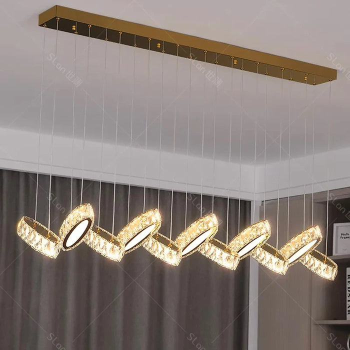 Lustre de maison moderne: Éclairage de plafond LED en cristal