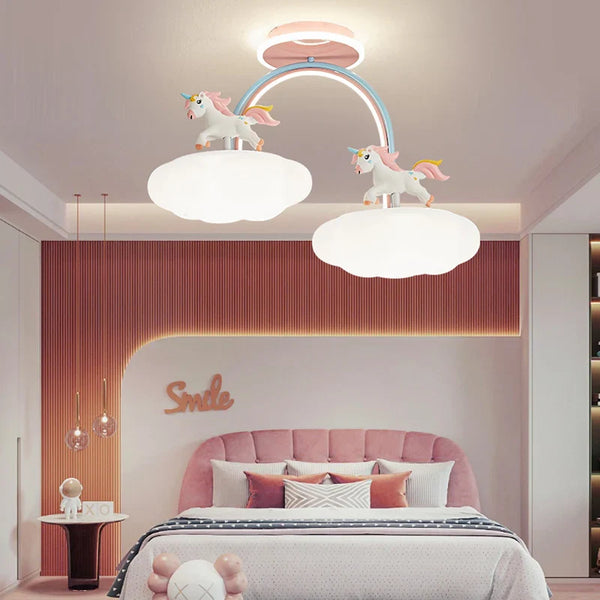 Plafonnier Licorne Nuage Princesse : Spectre Complet