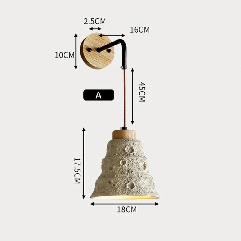 Applique murale LED Nordic Minimalist Wabi Sabi