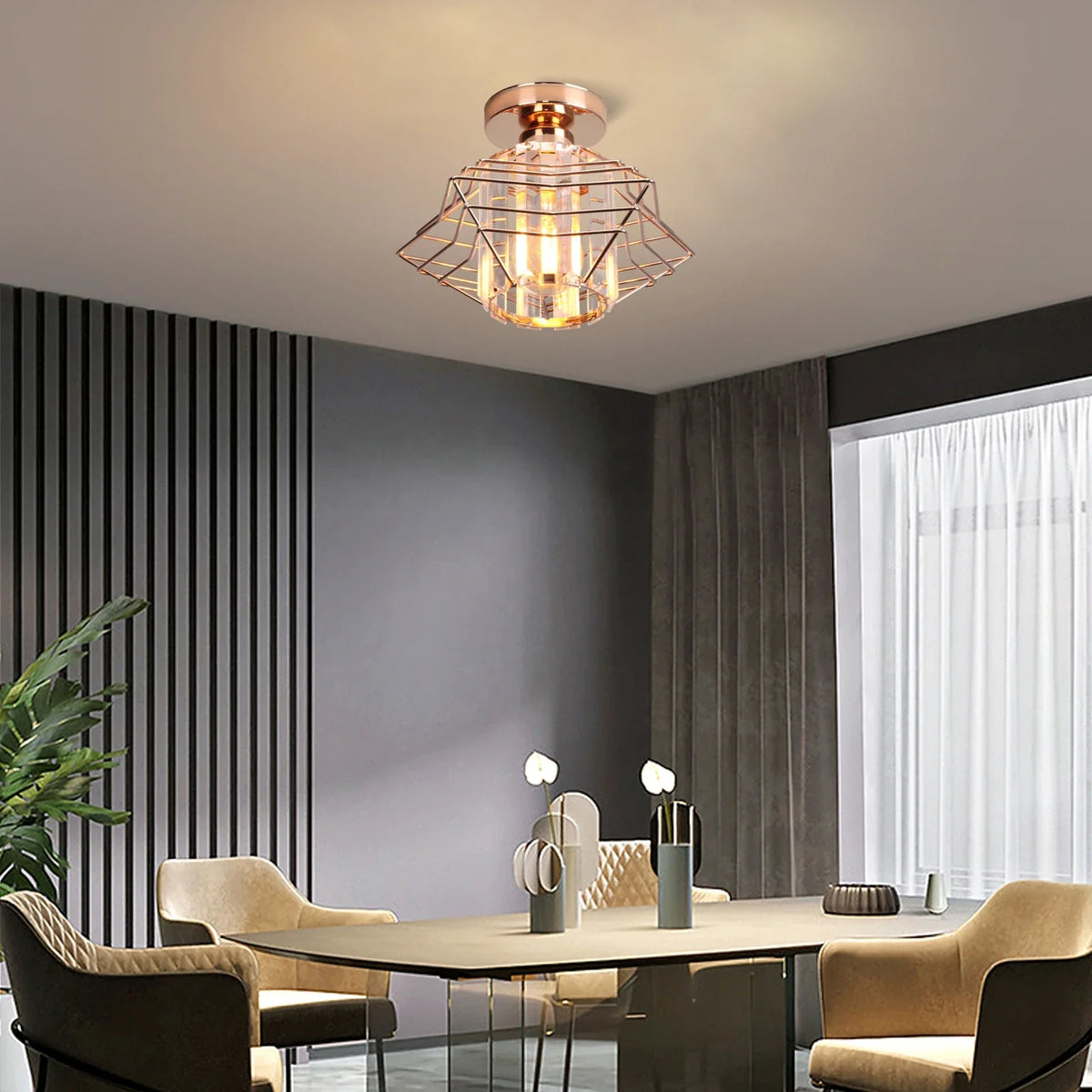 Plafonnier LED Crystal Touch