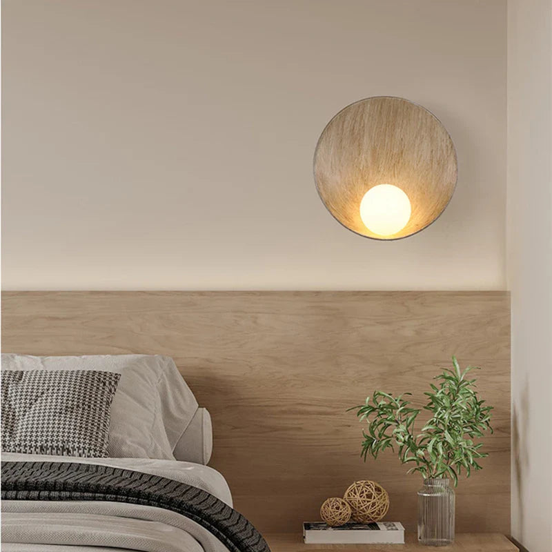 Applique murale ronde en résine pour une décoration maison tendance