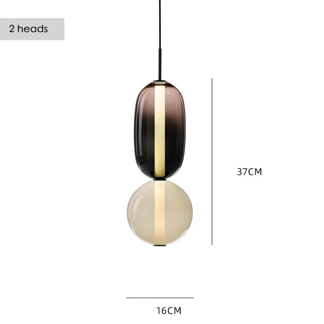 Suspension Luxe en Verre Nouvé.