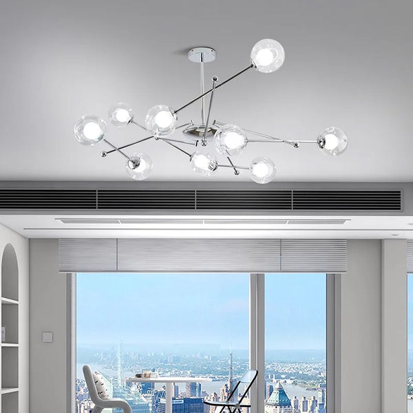 Lustre Cristal Moderne Transparent.
