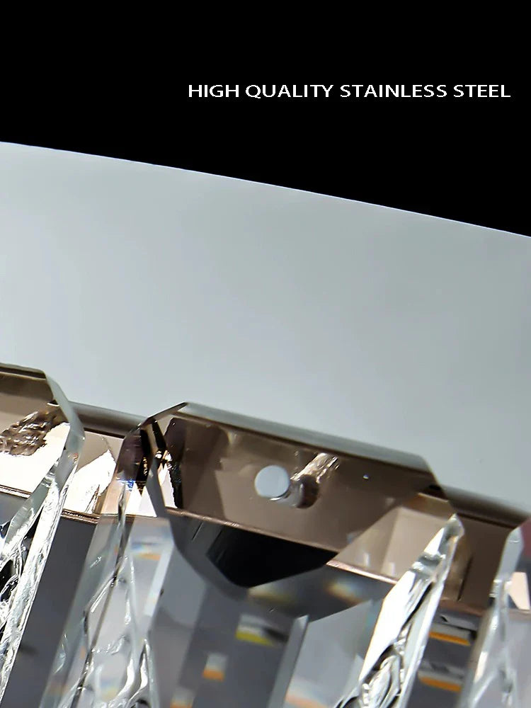 Plafonnier LED de luxe en cristal et design moderne - Édition 2024