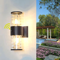 Applique Murale LED Extérieure Haut Vers Bas "Verre Aluminium"